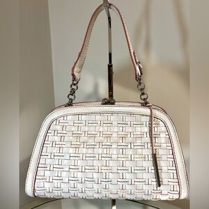 Gently Used ELLIOT LUCCA Woven Leather Satchel